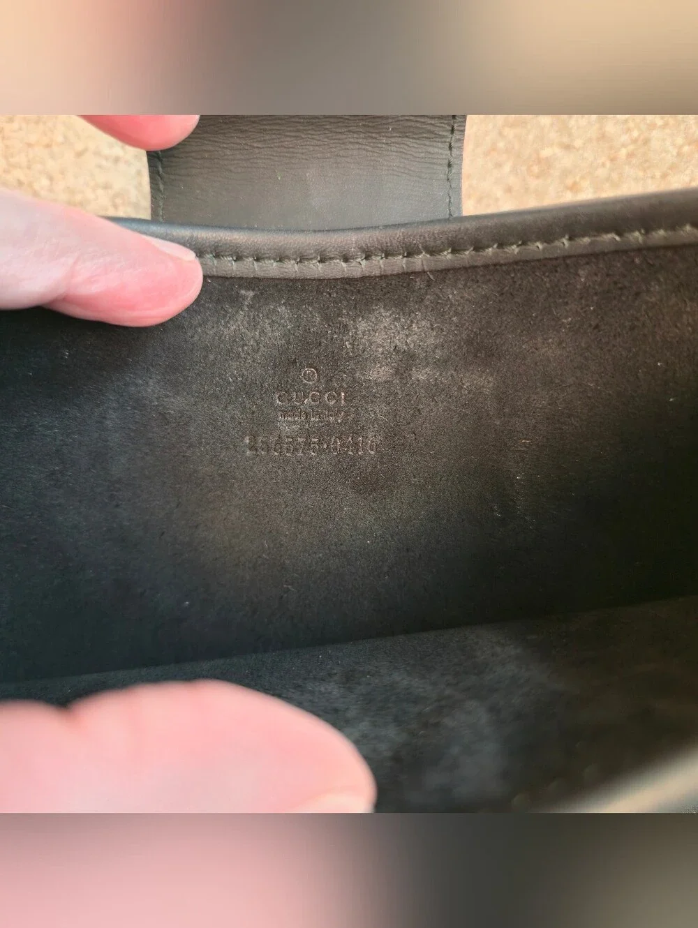 Gucci Tablet Cover Black Fabric and Leather